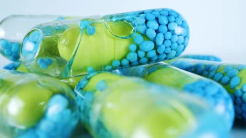 Stack of Supplement Pills Stock-Footage 208887864