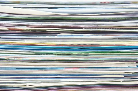 Stack of tax invoice receipt and credit statement Stock Photos