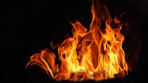 Stack of thermal energy close-up, red and yellow, heat energy igniting fuel d 스톡 사진