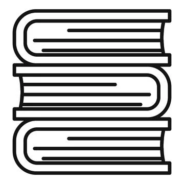 Stack of three books is depicting education and wisdom Stock Illustration