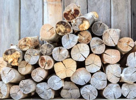 Stack of timber Stock Photos
