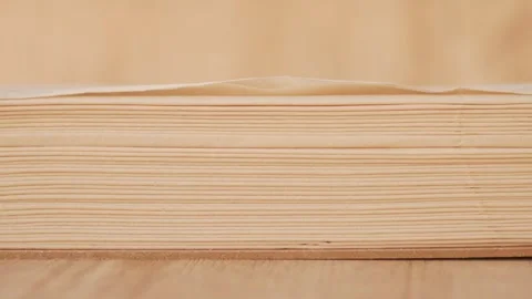 Stack of tissue paper on table Stock Footage 316517380