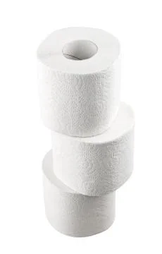 Stack of toilet paper Stock Photos