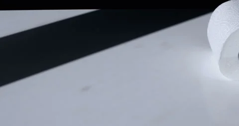 Stack of toilet paper rolls Stock Footage 127379058