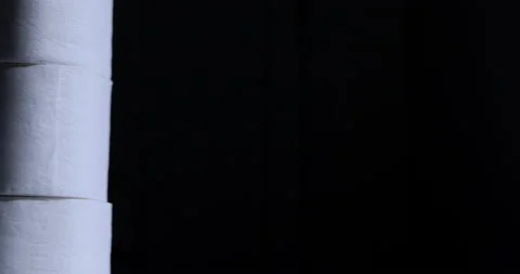 Stack of toilet paper rolls Stock-Footage 127380295