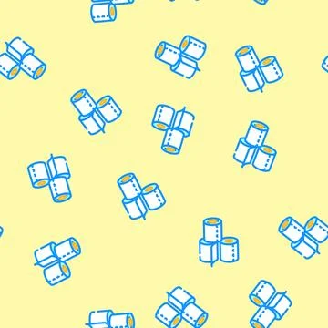 Stack toilet paper vector seamless pattern Stock Illustration