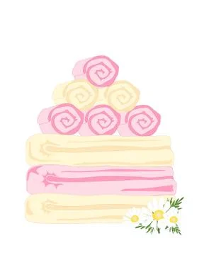 Stack of towels Illustrazione stock