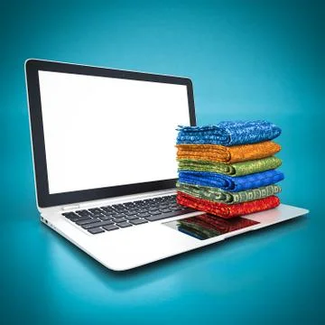 Stack of towels Stock Illustration