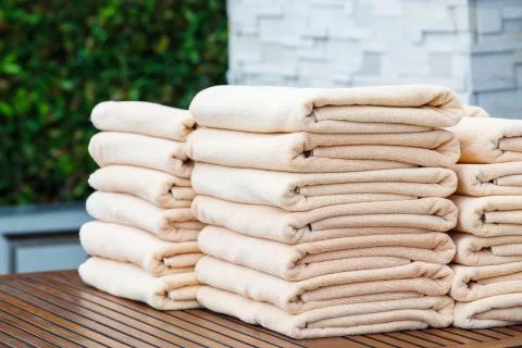 Stack of towels Stock Photos