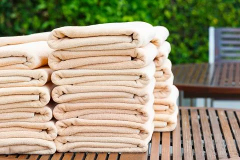 Stack of towels Stock Photos