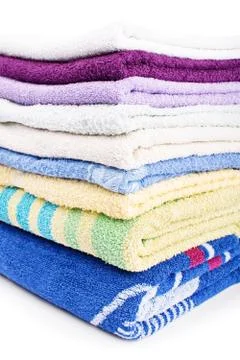 Stack of towels Stock Photos