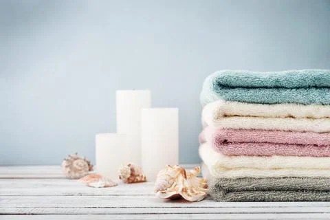 Stack of  towels Stock Photos