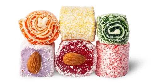 Stack of Turkish Delight Stock Photos