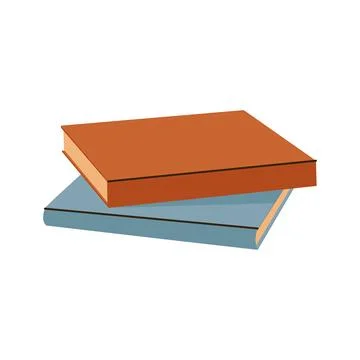 Stack of two colorful books cozy autumn reading concept イラスト素材