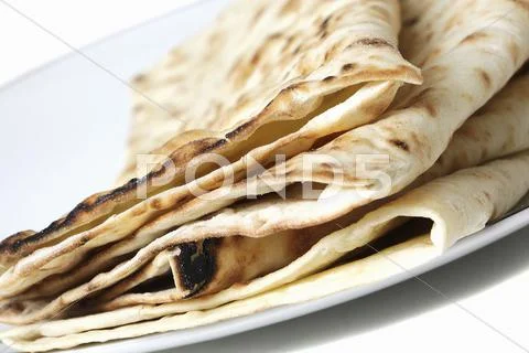 A stack of unleavened bread Stock Photos