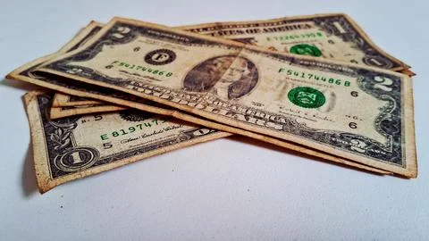 Stack of US dollar bills. Financial success and wealth concept. Business and Stock Photos