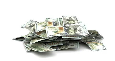 Stack of US Dollars Stock Illustration