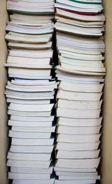 Stack of used books Stock Photos