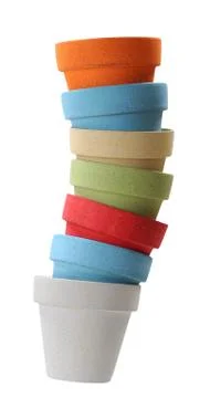 Stack of vases Stock Photos