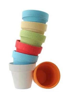 Stack of vases Stock Photos
