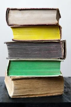 Stack of vintage books Stock Photos