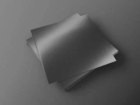 Stack of vinyl records mockup 写真素材