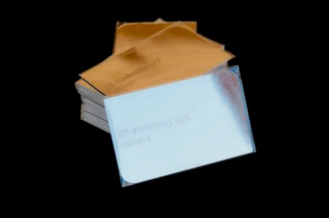 Stack of vip cards Stock Photos
