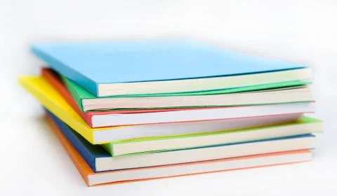 Stack of vivid ledgers Stock Photos