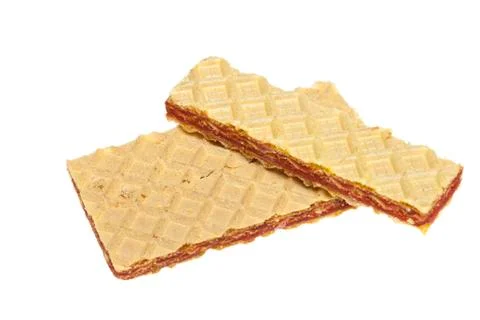 Stack of wafers delight Stock Photos