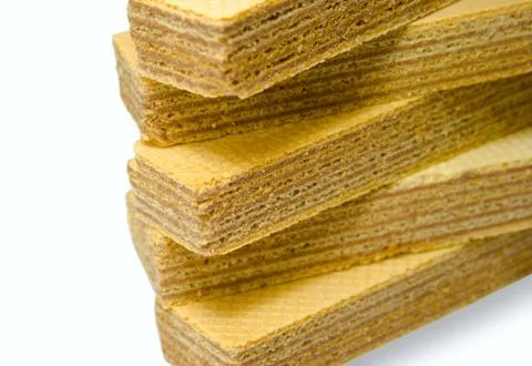 Stack of wafers Foto stock