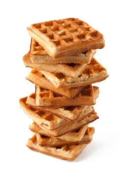 Stack Of Waffles Stock Photos