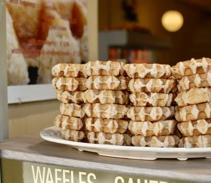 Stack of Waffles Stock Photos