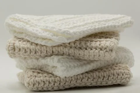 Stack of Washcloths Stock Photos