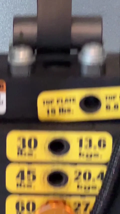 Stack of weights moving from exercise on a gym weight machine Video stock 285419927