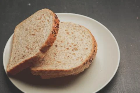 Stack of white bread Stock Photos