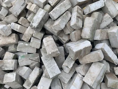 Stack of White Bricks 写真素材