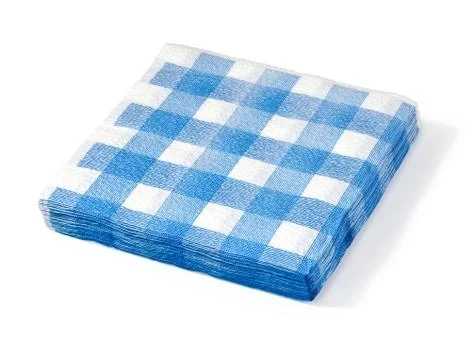 Stack of white napkin Stock Photos