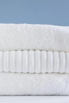 Stack of white towels Photos