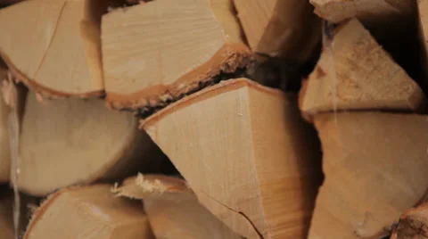 Stack of wood Video stock 35846707