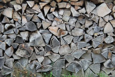 Stack of wood Foto stock