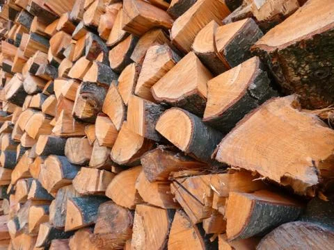 Stack of Wood Foto stock