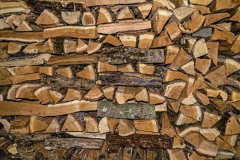 Stack of wood Foto stock