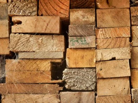 Stack of Wood. Stock Photos