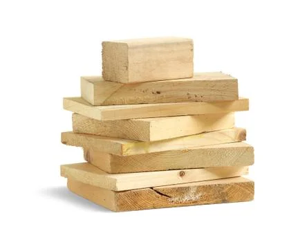 Stack of wood scrap Stock Photos