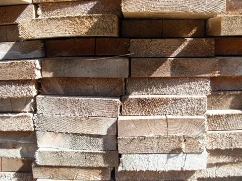 Stack of wooden boards Stock Photos