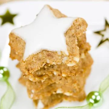 Stack of xmas cookies Stock Photos