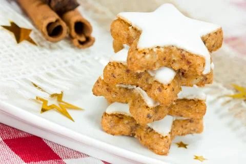 Stack of xmas cookies Stock Photos