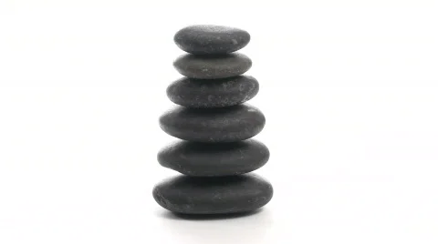 Stack of Zen rocks loop V3 - HD Stock Footage 570004