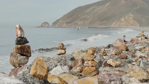 Stack of Zen stones Stock-Footage 169406827