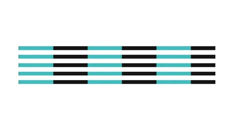 Stackable alternating checkered animation video on white background Stock Footage 344250557